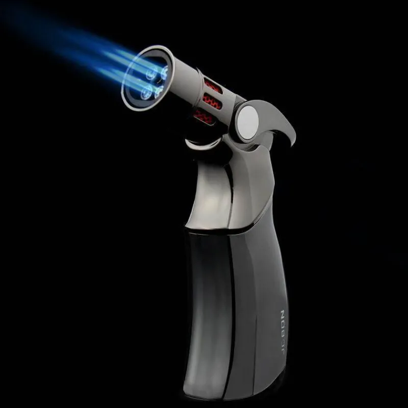 The Outdoor Vault Camping-Werkzeuge|Outdoor-Artikel-Space Rocket Turbo Feuerzeug - Windfestes Metallfeuerzeug