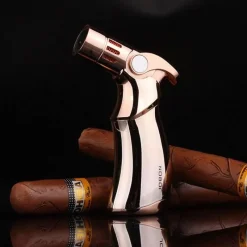 The Outdoor Vault Camping-Werkzeuge|Outdoor-Artikel-Space Rocket Turbo Feuerzeug - Windfestes Metallfeuerzeug