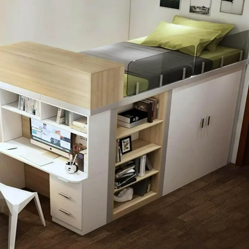 Cozy Living Möbel-Space-Saving Bunk Bed with Modern Study Desk