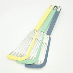 Tom Küche & Esszimmer-Spatel-Set aus Silikon und Edelstahl – hitzebeständige Kochutensilien