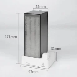 Tranquil Waters Badezimmer|Heimwerkzeuge-Spender für Make-up-Wattepads – Aufbewahrungsbox für Kosmetik-Organizer