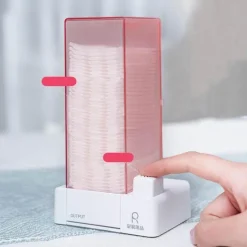 Tranquil Waters Badezimmer|Heimwerkzeuge-Spender für Make-up-Wattepads – Aufbewahrungsbox für Kosmetik-Organizer