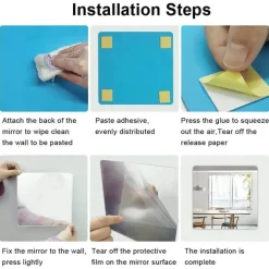 The Blissful Bath Badezimmer-Spiegel Wandaufkleber - Reflektierender Wohndekor Aufkleber