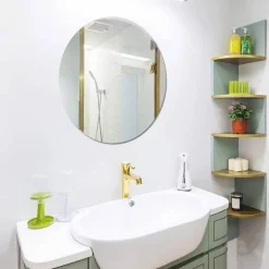 The Blissful Bath Badezimmer-Spiegel Wandaufkleber - Reflektierender Wohndekor Aufkleber