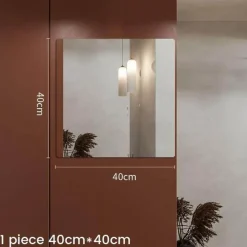 The Blissful Bath Badezimmer-Spiegel Wandaufkleber - Reflektierender Wohndekor Aufkleber