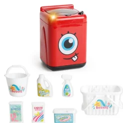 The Decor Haven Babyspielzeug-Spielzeug-Waschmaschine für Kinder – Lustiges Wäsche-Spielset