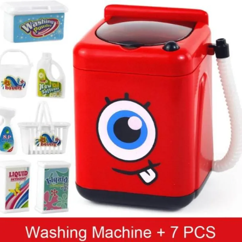 The Decor Haven Babyspielzeug-Spielzeug-Waschmaschine für Kinder – Lustiges Wäsche-Spielset