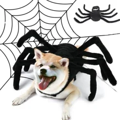 Decor Haustierzubehör-Spinnenkostüm für Haustiere – Halloween-Outfit für Hunde und Katzen