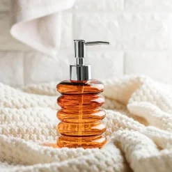 The Bath Nook Badezimmer-Spiral Glass Soap Dispenser - Stylish Bath Accessory