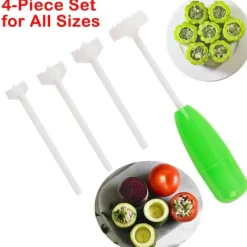 Tom Küche & Esszimmer-Spiralschneider zum Entfernen von Gemüsekernen für eine einfache Küchenvorbereitung