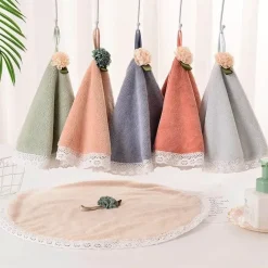 Tom Küche & Esszimmer-Spitzen-Babyhandtuch – weiches, saugfähiges Küchen- und Badezimmerdekor