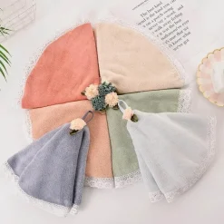 Tom Küche & Esszimmer-Spitzen-Babyhandtuch – weiches, saugfähiges Küchen- und Badezimmerdekor