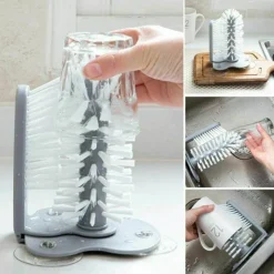 Comfort u0026 Style Küche & Esszimmer-Spülbürste mit Saugnapf – 2-in-1-Reinigungswerkzeug