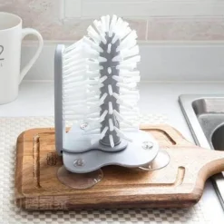 Comfort u0026 Style Küche & Esszimmer-Spülbürste mit Saugnapf – 2-in-1-Reinigungswerkzeug