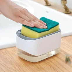 Space Savvy Küche & Esszimmer-Spülmittel-Set mit Druckspender – Einfache Seifenpumpe für die Küche