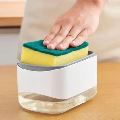 Space Savvy Küche & Esszimmer-Spülmittel-Set mit Druckspender – Einfache Seifenpumpe für die Küche