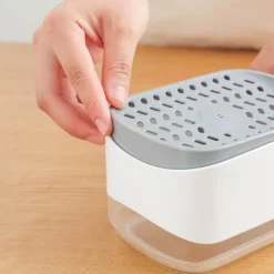Space Savvy Küche & Esszimmer-Spülmittel-Set mit Druckspender – Einfache Seifenpumpe für die Küche