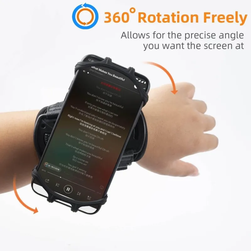 The Relaxation Nook Fitness-Gadgets|Gesundheits- Und Entspannungstools-Sportarmband-Telefonhalter – drehbares Armband für den aktiven Gebrauch