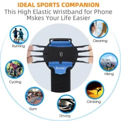 The Relaxation Nook Fitness-Gadgets|Gesundheits- Und Entspannungstools-Sportarmband-Telefonhalter – drehbares Armband für den aktiven Gebrauch