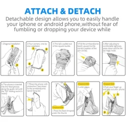 The Relaxation Nook Fitness-Gadgets|Gesundheits- Und Entspannungstools-Sportarmband-Telefonhalter – drehbares Armband für den aktiven Gebrauch