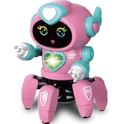 The Decor Haven Babyspielzeug-Sprachaktiviertes Roboterspielzeug – Interaktiver futuristischer Spielkamerad mit 6 Klauen