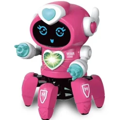 The Decor Haven Babyspielzeug-Sprachaktiviertes Roboterspielzeug – Interaktiver futuristischer Spielkamerad mit 6 Klauen