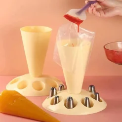 Tom Küche & Esszimmer-Spritzbeutelhalter-Ständer – Back-Organizer zum einfachen Dekorieren