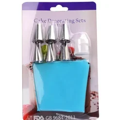 Tom Küche & Esszimmer-Spritzbeutel-Tüllenset aus Silikon – 8-teiliges Kuchendekorationsset