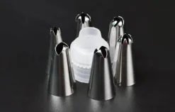 Tom Küche & Esszimmer-Spritzbeutel-Tüllenset aus Silikon – 8-teiliges Kuchendekorationsset