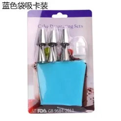 Tom Küche & Esszimmer-Spritzbeutel-Tüllenset aus Silikon – 8-teiliges Kuchendekorationsset