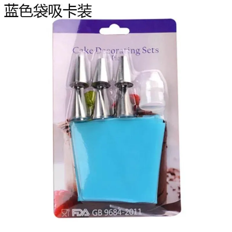 Tom Küche & Esszimmer-Spritzbeutel-Tüllenset aus Silikon – 8-teiliges Kuchendekorationsset