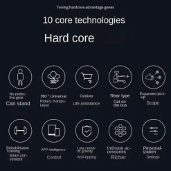 Tranquil Touch Mobilitäts- Und Support-Tools|Gesundheits-Gadgets-Standable Mobility Scooter – Tragbare Rehabilitationshilfe