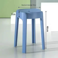 Cozy Living Wohndeko|Möbel-Stapelbare Esszimmerhocker im nordischen Stil – moderne, platzsparende Stühle