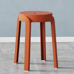 Cozy Living Wohndeko|Möbel-Stapelbare Esszimmerhocker im nordischen Stil – moderne, platzsparende Stühle