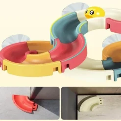 The Decor Haven Babyspielzeug-Stapelbares Badespielzeug „Enten“ – Rutsch-Badespaß für Kinder