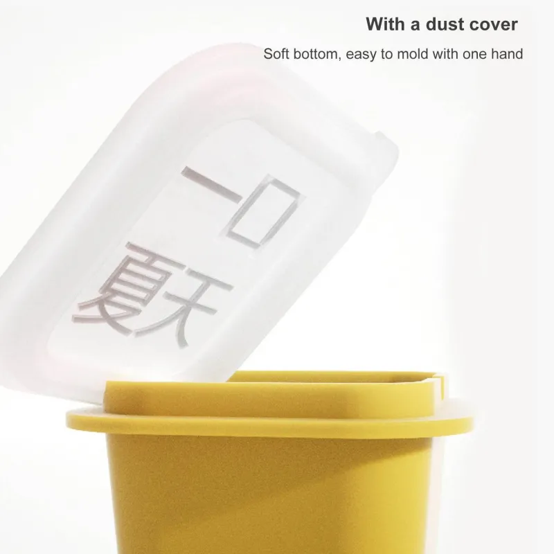 The Cozy Mug Küche & Esszimmer-Stapelbares Eiswürfelbereiter-Set – Gefrierschale aus Silikon für einfache Eiswürfel