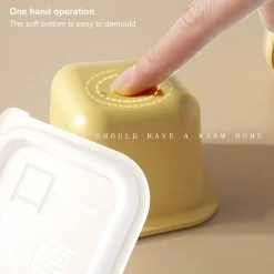 The Cozy Mug Küche & Esszimmer-Stapelbares Eiswürfelbereiter-Set – Gefrierschale aus Silikon für einfache Eiswürfel