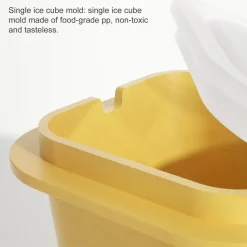 The Cozy Mug Küche & Esszimmer-Stapelbares Eiswürfelbereiter-Set – Gefrierschale aus Silikon für einfache Eiswürfel