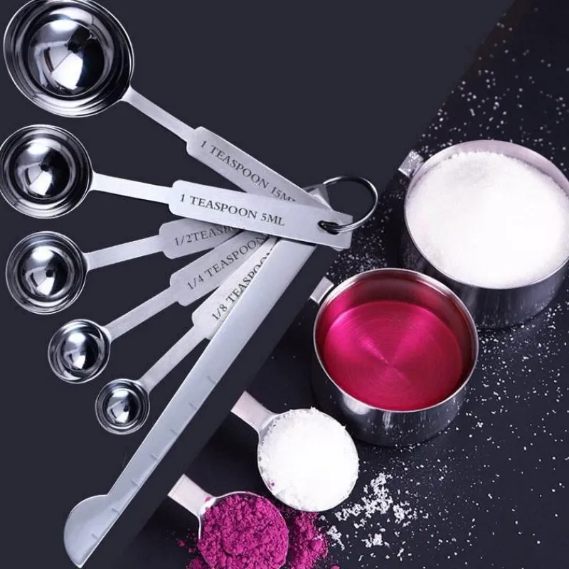 Deco Küche & Esszimmer-Stapelbares Messlöffel-Set – Premium-Küchenutensilien