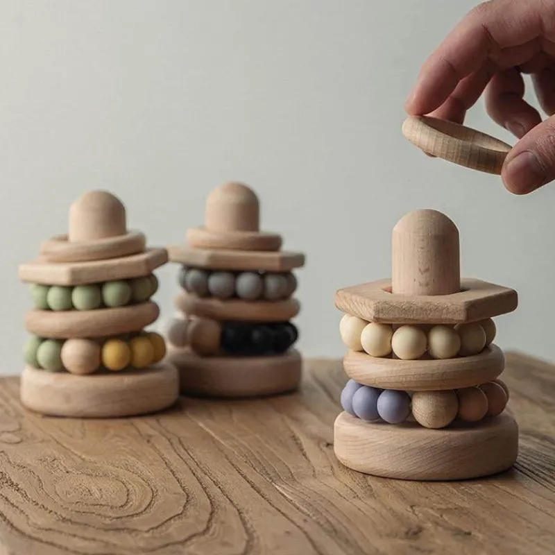 The Decor Haven Babyspielzeug-Stapelspielzeug für Babys – Spielset zur Intelligenzentwicklung