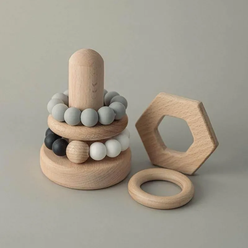 The Decor Haven Babyspielzeug-Stapelspielzeug für Babys – Spielset zur Intelligenzentwicklung