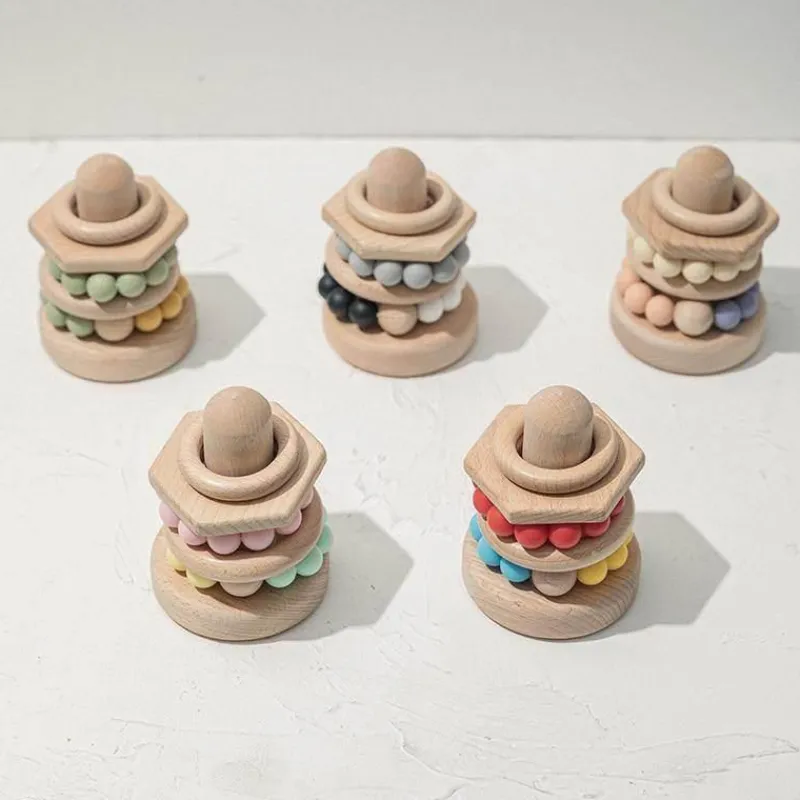 The Decor Haven Babyspielzeug-Stapelspielzeug für Babys – Spielset zur Intelligenzentwicklung