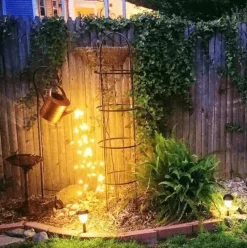 Willow u0026 Whim Beleuchtung-Star Shower Garden LED Light Decoration - Outdoor Art Holiday Display