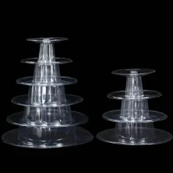 Tom Küche & Esszimmer-64-stöckiger Macaron-Turmständer – Elegante Tortenpräsentation für Hochzeiten und Veranstaltungen