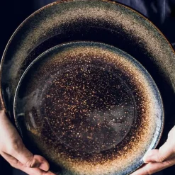 Elegance at the Table Küche & Esszimmer-Steakteller-Set aus Keramik – elegantes Serviertablett im Western-Stil für Mahlzeiten