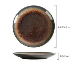 Elegance at the Table Küche & Esszimmer-Steakteller-Set aus Keramik – elegantes Serviertablett im Western-Stil für Mahlzeiten