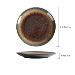 Elegance at the Table Küche & Esszimmer-Steakteller-Set aus Keramik – elegantes Serviertablett im Western-Stil für Mahlzeiten