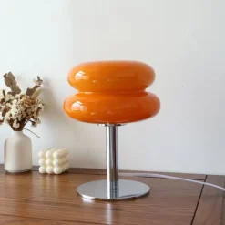 Bright Accents Beleuchtung|Wohndeko-Sternenhimmel Glas Tischlampe - Nachtlicht Dekor