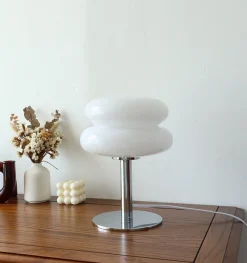 Bright Accents Beleuchtung|Wohndeko-Sternenhimmel Glas Tischlampe - Nachtlicht Dekor