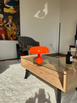 Bright Accents Wohndeko|Beleuchtung-Sternenhimmel Glas Tischlampe - Nachtlicht Dekor